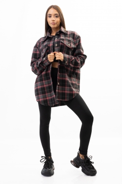 TOP SHIRT PLAID PINK
