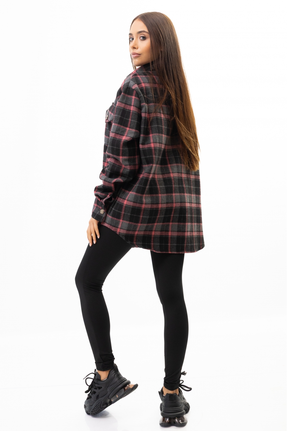 TOP SHIRT PLAID PINK TOP SHIRT PLAID PINK