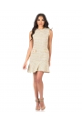 Beige bouclé dress Dress Cute