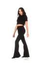 Set sportiv negru cu colanți și top scurt Everyday - black