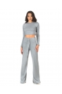 Set sportiv gri cu colanți și top scurt Daily - gray Set sportiv gri cu colanți și top scurt Daily - gray