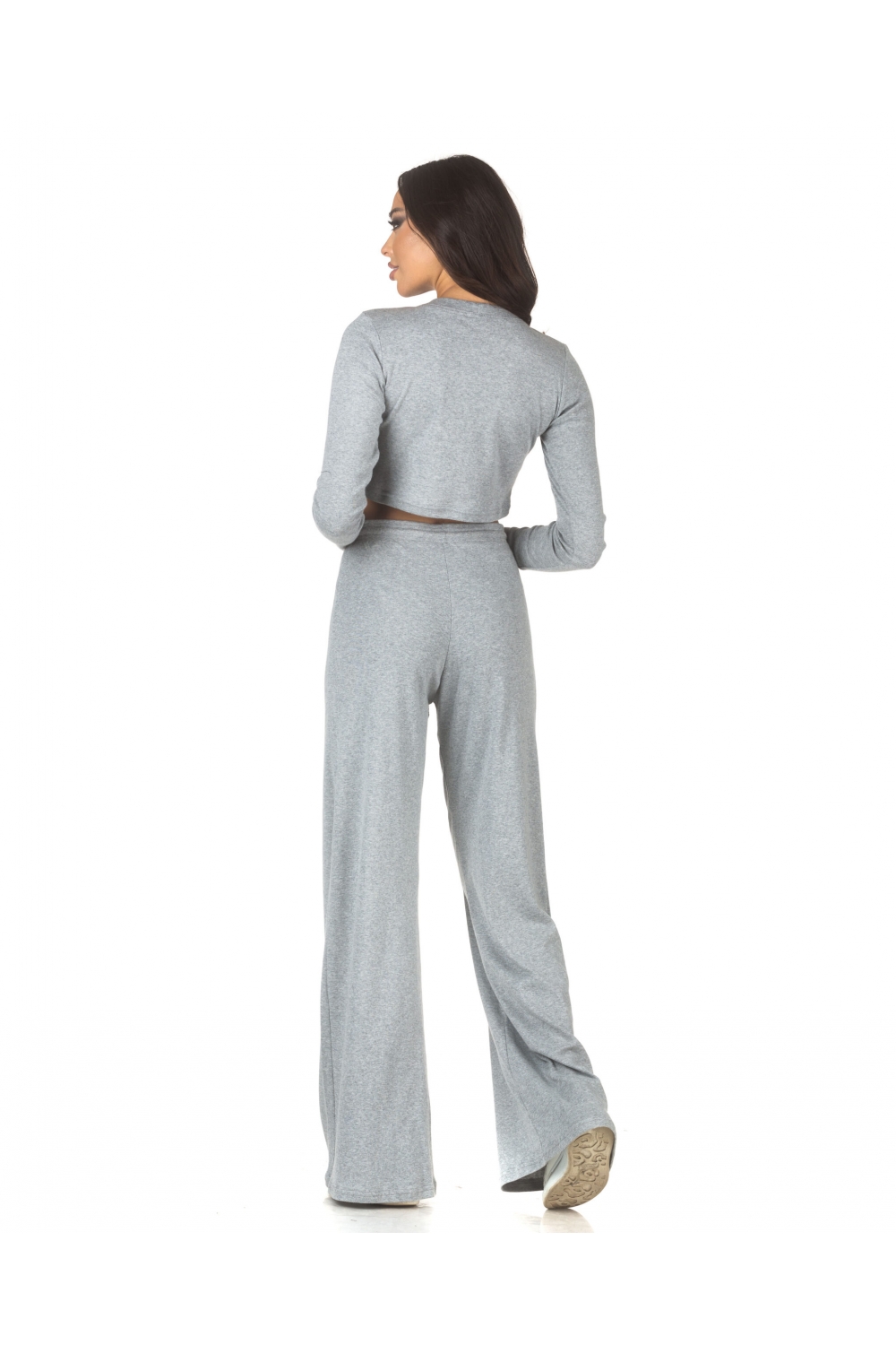 Set sportiv gri cu colanți și top scurt Daily - gray Set sportiv gri cu colanți și top scurt Daily - gray