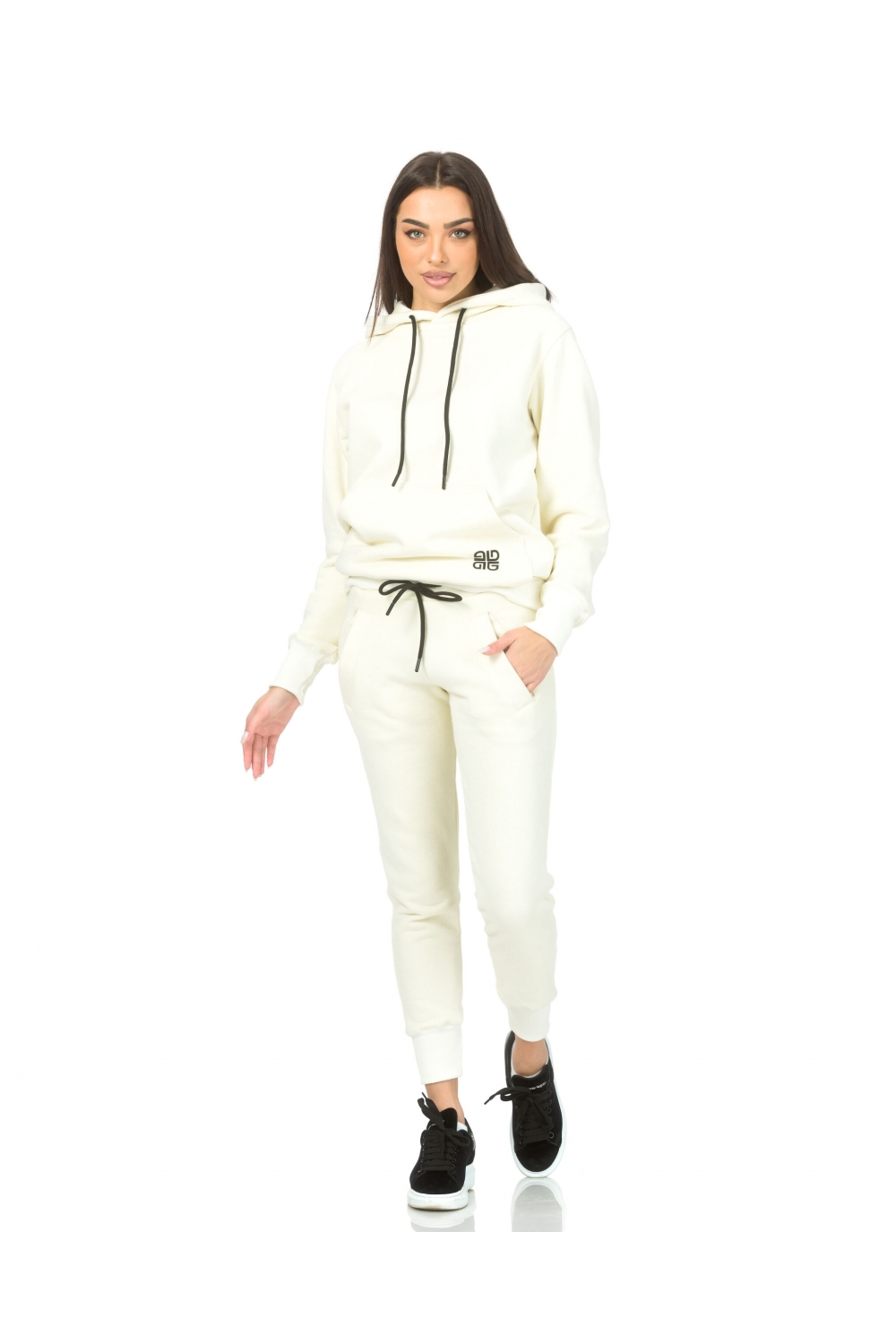Set sportiv bej Team Ecru