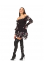 Dress with dramatic sleeves made of textile and chiffon Sensazione 2 Dress with dramatic sleeves made of textile and chiffon Sensazione 2