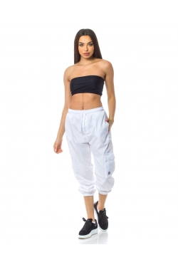 Pantaloni cargo albi Bianco