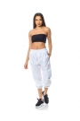 Pantaloni cargo albi Bianco