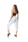 Pantaloni cargo albi Bianco