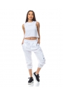 Pantaloni cargo albi Bianco