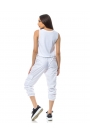 Pantaloni cargo albi Bianco